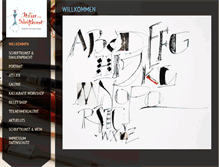 Tablet Screenshot of kalligrafie.at